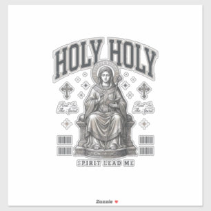 Heilige Heilige Vintage Gravur Religiöses Shirt-De Aufkleber