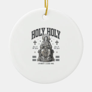 Heilige Heilige Vintage Gravur Religiöses Shirt De Keramik Ornament