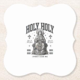 Heilige Heilige Vintage-Gravur Religiöses Shirt-De Untersetzer