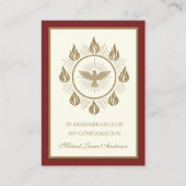 Heilige Heiligkeitsakrament-Bestätigung — Begleitkarte (Vorderseite)