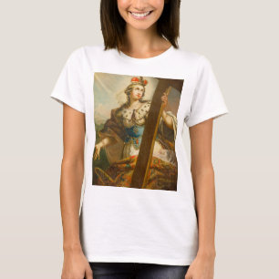 Heilige Helena mit dem Kreuz Heilige Kunst T-Shirt