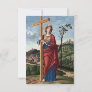 Heilige Helena mit dem Wahren Kreuz Sakrale Kunst Dankeskarte