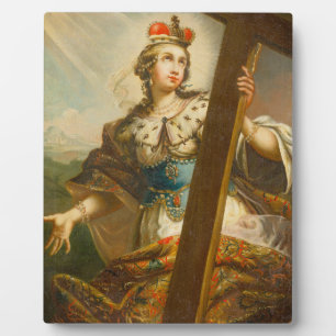Heilige Helena mit dem Wahren Kreuz Sakrale Kunst Fotoplatte