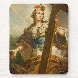 Heilige Helena mit dem Wahren Kreuz Sakrale Kunst Mousepad