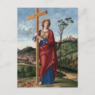 Heilige Helena mit dem Wahren Kreuz Sakrale Kunst Postkarte