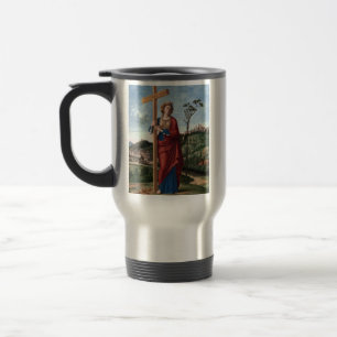 Heilige Helena mit dem Wahren Kreuz Sakrale Kunst Reisebecher