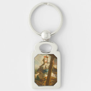 Heilige Helena mit dem Wahren Kreuz Sakrale Kunst Schlüsselanhänger