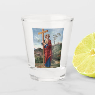 Heilige Helena mit dem Wahren Kreuz Sakrale Kunst Schnapsglas