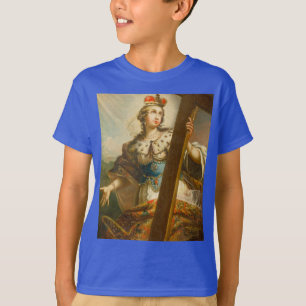 Heilige Helena mit dem Wahren Kreuz Sakrale Kunst T-Shirt