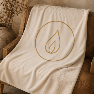 Heilige Herdflamme Sherpa-Decke Sherpadecke