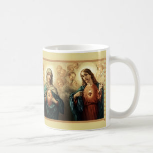 Heilige Herz-Mary-Engel Jesuss tadellose Kaffeetasse