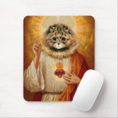 Heilige Herz-Miezekatze Mousepad (Mit Mouse)