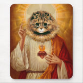 Heilige Herz-Miezekatze Mousepad (Vorne)