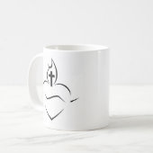Heilige Herz-Tasse Kaffeetasse (Vorderseite Links)