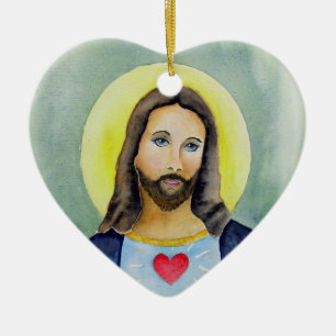 Heilige Herz-Verzierung Keramik Ornament