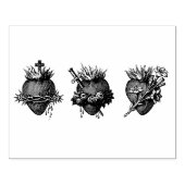 Heilige Herzen der Briefmarke aus Heiligenkautschu Gummistempel (Prägung)