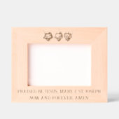 Heilige Herzen Jesus Mary St. Joseph Religious Geätzte Rahmen (Vorderseite)