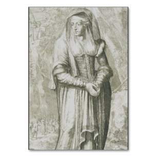 Heilige Hildegard von Bingen Mittelalterliche Myst Tischnummer