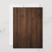 Heilige Hochlandkuh Rustische Geburtstagspartei Einladung (Rückseite)