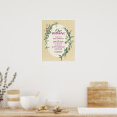 Heilige Hochzeitserklärung Poster (Küche)