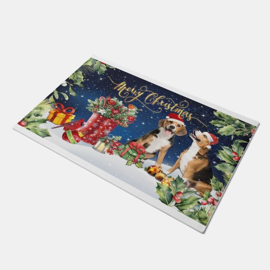 Heilige Hündin, Hündin Lover, Hundeschenke Neues J Fußmatte (Schrägansicht)