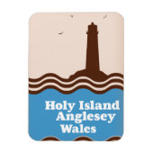 Heilige Insel, Anglesey, Wales Reiseplakat Magnet (Vertikal)