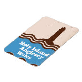 Heilige Insel, Anglesey, Wales Reiseplakat Magnet (Linke Seite)