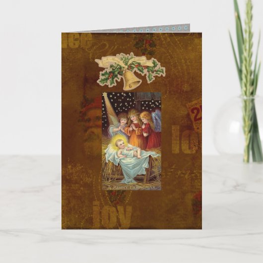 Heilige Jahreszeit-Weihnachtskarte Feiertagskarte (Vorderseite)