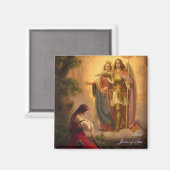 Heilige Joan von Arc Magnet (Vorderseite/Rückseite)