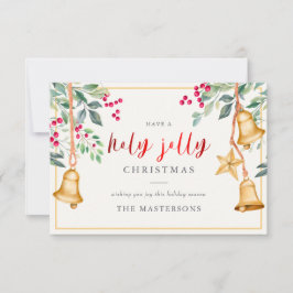 Heilige Jolly Familie Foto Weihnachtsgrüße Karte