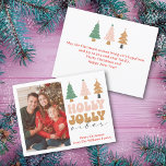 heilige Jolly vibes retro-schicke Weihnachtslieder Feiertagskarte<br><div class="desc">Elegantes,  heiliges Jolly vibes Retro Vintage Weihnachtskarten Foto Holiday Card . Diese Karte ist ideal für diejenigen,  die Nostalgie und Vintage Ästhetik Liebe haben.</div>