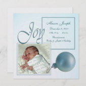 Heilige Joy Baby Birth Ankündigung (Vorne/Hinten)