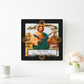 Heilige Jude Quadratische Wanduhr (Zuhause)