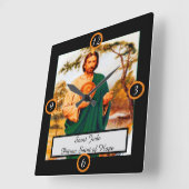 Heilige Jude Quadratische Wanduhr (Winkel)