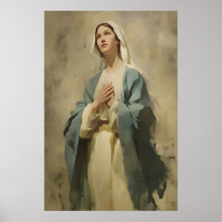 Heilige Jungfrau Maria Druck Katholische Christlic Poster