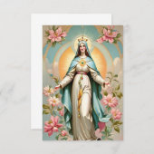 Heilige Jungfrau Maria, katholische Karte (Vorne/Hinten)
