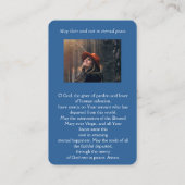 Heilige Jungfrau Mary Katholic Prayer Card Visitenkarte (Rückseite)