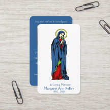 Heilige Jungfrau Mary Katholic Prayer Card