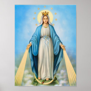 Heilige Jungfrau Mutter Mary, Mutter Gottes Vorlag Poster