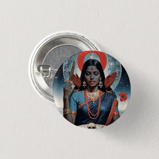 Heilige Kali Button (Vorne & Hinten)