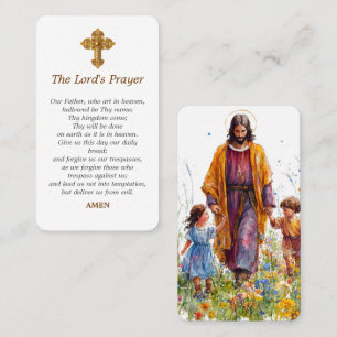 Heilige Karte für das tägliche Gebet zu Jesus-Geld