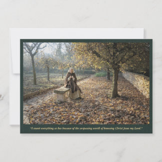 Heilige Karte | Heilige Aldegundis im Herbst