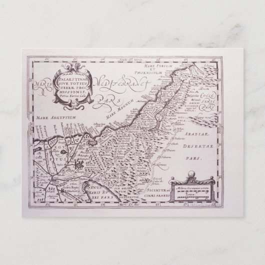 Heilige Karte Palästinas, das gelobte Land (Vorderseite)