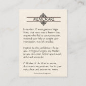 Heilige Karte | Unsere Mutter/Mutter der ständigen (Rückseite)