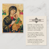 Heilige Karte | Unsere Mutter/Mutter der ständigen (Vorne/Hinten)