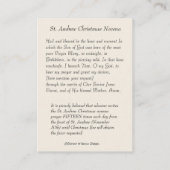 Heilige Karte WeihnachtsGeburt (Rückseite)