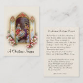 Heilige Karte WeihnachtsGeburt (Vorne/Hinten)