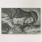 Heilige Katharina von Siena Kreuzigung Art Noir Gl Puzzle (Horizontal)