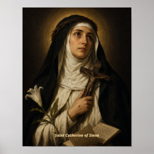 Heilige Katharina von Siena Kunstprint Poster