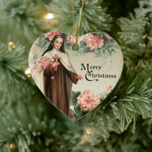 Heilige katholische Christliche Rose Keramik Ornament